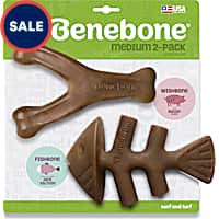 Benebone Bacon Wishbone/Fishbone Dog Toy