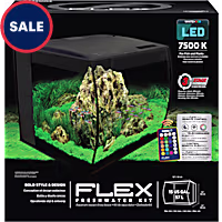 Fluval Black 15 Gallon Flex Aquarium Kit