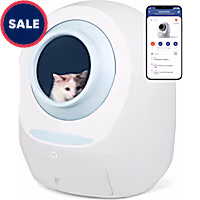 Casa Leo Leo's Loo Too Baby Blue Covered Automatic Self-Cleaning Cat Litter Box