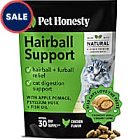 Pet Honesty Hairball Support Dual Texture Cat Chews