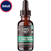 Earth Animal Natural Remedies Clean Mouth, Gums & Breath Liquid Homeopathic Dental Supplement for Dogs & Cats