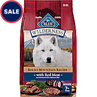 Blue Buffalo Blue Wilderness Red Meat with Grain Rocky Mountain Recipe High Protein Natural Senior Dry Dog Food