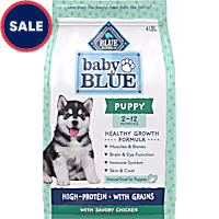 Blue Buffalo Baby Blue Healthy Growth Formula with DHA, High-Protein Savory Chicken Recipe Natural Dry Food for Puppies