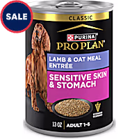 Purina Pro Plan Sensitive Skin and Stomach Lamb and Oat Meal Entree Classic Wet Dog Food Pate