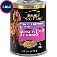 Purina Pro Plan Sensitive Skin and Stomach Turkey and Oat Meal Entree Classic Dog Food Pate