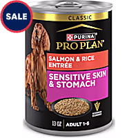 Purina Pro Plan Sensitive Skin and Stomach Salmon and Rice Entree Classic Wet Dog Food Pate