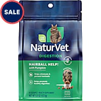 NaturVet Salmon Flavor, Hairball Help! Scoopable Tiny Bite Supplements for Cats
