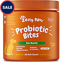Zesty Paws Pumpkin Probiotic Bites Soft Chews for Dogs