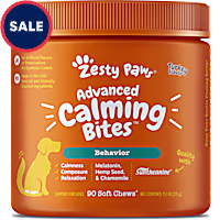 Zesty Paws Turkey Advanced Calming Bites Soft Chews for Dogs