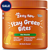 Zesty Paws Chicken Stay Green Bites Soft Chews for Dogs
