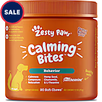 Zesty Paws Peanut Butter Calming Bites Soft Chews for Dogs