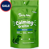 Zesty Paws Peppermint Hemp Elements Calming OraStix Chews for Dogs