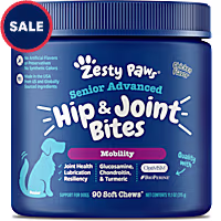 Zesty Paws Chicken Senior Advanced Hip & Joint Bites Soft Chews for Dogs