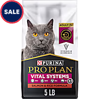 Purina Pro Plan Vital Systems Salmon and Rice Formula Dry 4-in-1 Formula Senior Cat Food