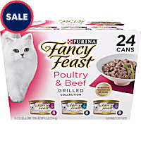 Fancy Feast Grilled Poultry and Beef Collection Wet Cat Food Variety Pack