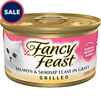 Fancy Feast Grilled Salmon and Shrimp Feast in Wet Cat Food Gravy