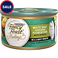 Fancy Feast Medleys White Meat Chicken Florentine With Garden Greens Gravy Wet Cat Food