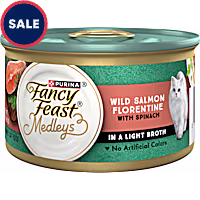 Fancy Feast Medleys Wild Salmon Florentine With Garden Greens in Delicate Sauce Wet Cat Food