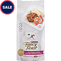 Purina Fancy Feast Dry Cat Food Filet Mignon Flavor with Seafood and Shrimp