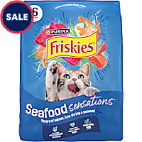 Purina Friskies Seafood Sensations with Salmon, Tuna and Shrimp Flavors Dry Cat Food