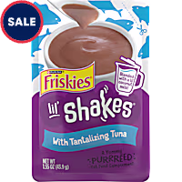 Purina Friskies Pureed Cat Food Topper, Lil' Shakes with Tantalizing Tuna Lickable Cat Treats