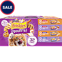 Friskies Poultry Shreds, Meaty Bits and Prime Filets Gravy Wet Cat Food Variety Pack