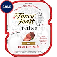 Fancy Feast Gourmet Petites Tender Beef Entree Pate Wet Cat Food