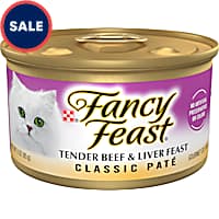 Fancy Feast Grain Free Tender Beef & Liver Classic Pate Wet Cat Food