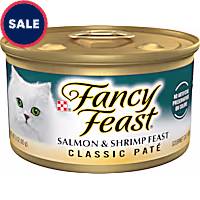Fancy Feast Grain Free Salmon and Shrimp Classic Pate Wet Cat Food
