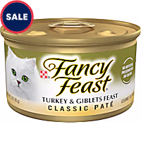 Fancy Feast Grain Free Turkey and Giblets Classic Pate Wet Cat Food