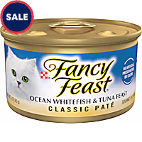 Fancy Feast Classic Pate Ocean Whitefish and Tuna Grain Free Wet Cat Food