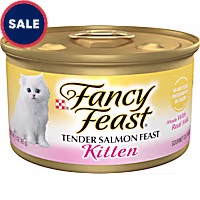 Fancy Feast Grain Free Tender Salmon Feast Pate Wet Kitten Food