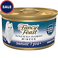 Fancy Feast Senior 7+ High Protein Gravy, Tuna Feast Minced Wet Cat Food