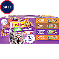 Purina Friskies Poultry Pate Favorites Wet Cat Food Variety Pack