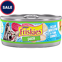 Purina Friskies Ocean Whitefish and Tuna Dinner Wet Cat Food Pate