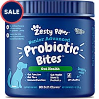 Zesty Paws Senior Advanced Chicken Probiotic Bites for Dogs