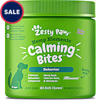 Zesty Paws Turkey Hemp Elements Calming Bites for Dogs