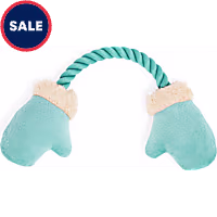 Petco Plush Rope 'n Mittens Dog Toy