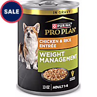 Purina Pro Plan Weight Management Wet Dog Food Chicken and Rice Entree in Gravy