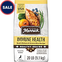 Merrick Healthy Grains Chicken With Freeze-Dried Clusters With Superfoods Immune Health Recipe Dry Dog Food