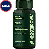 Rooted Owl Natural Supplements Blood Support Vegan Capsules with Spirulina and Chlorella for Dogs and Cats