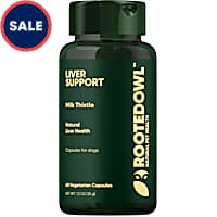 Rooted Owl Natural Supplements Liver Support Vegan Capsules with Milk Thistle for Dogs