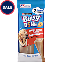 Purina Busy Bone Peanut Butter Flavor Made in USA Facilities, Long Lasting Small/Medium Breed Adult Dog Chews