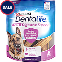 DentaLife Plus Digestive Support Chicken & Pumpkin Flavor Dog Treats for Large Dogs 40 lbs. and up