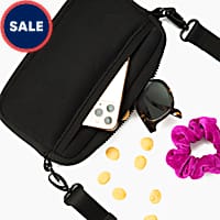 Lucy & Co. The Midnight Black Crossbody Treat Bag for Dogs