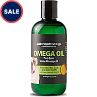 JustFoodForDogs Plant Based Marine Microalgae Oil and Omega Oil for Dogs