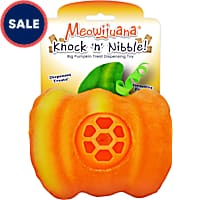 Meowijuana Knock 'n' Nibble Big Pumpkin Refillable Treat Dispensing Cat Toy