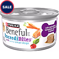 Purina Beneful IncrediBites Pate with Real Salmon Recipe Small Breed Wet Dog Food