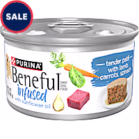 Purina Beneful Infused Wet Pate Dog Food with Real Lamb, Carrots and Spinach with Sunflower Oil for Dogs
