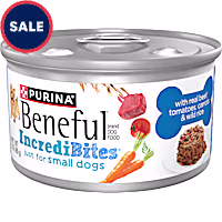 Purina Beneful IncrediBites with Real Beef Gravy, Carrots and Wild Rice Small Breed Wet Dog Food
